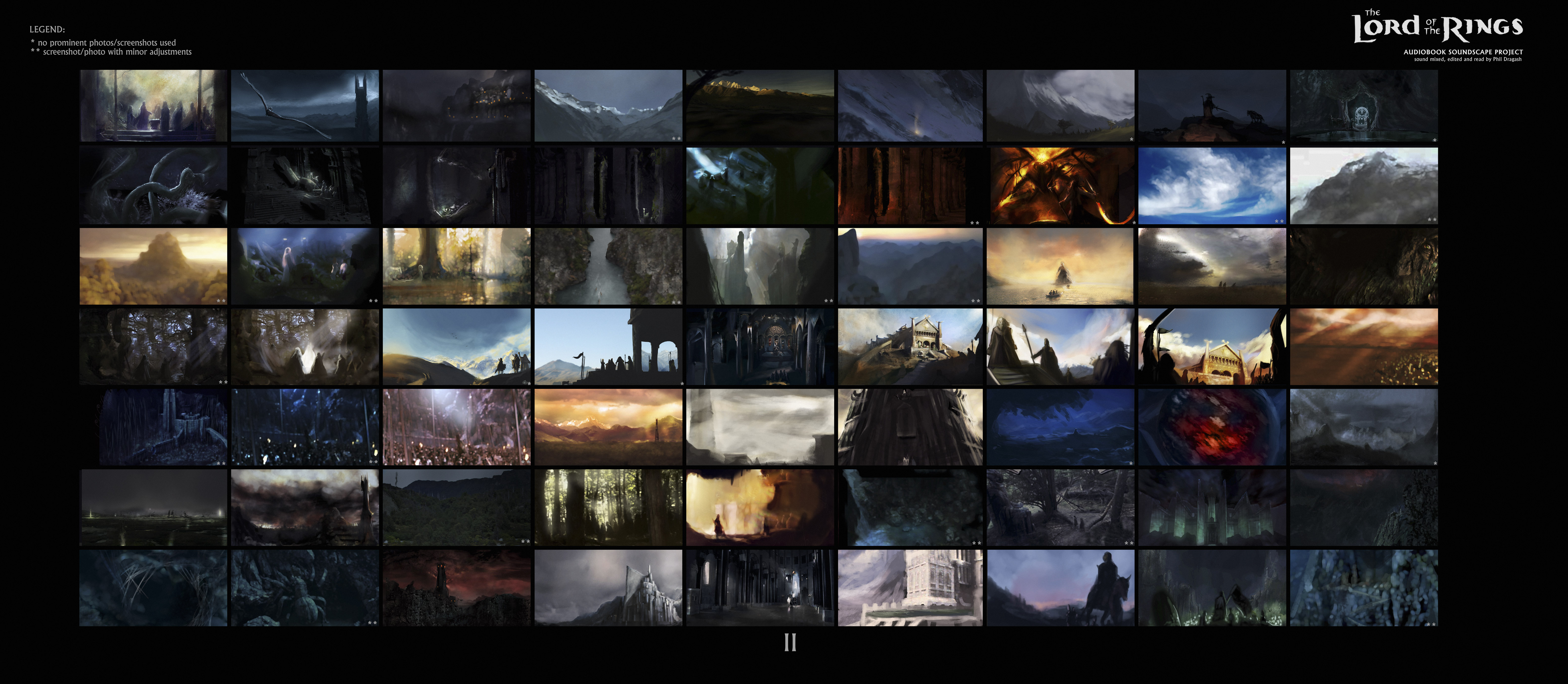 gispende nominelt Oprør LOTR Chapter Thumbnails - Phil Dragash